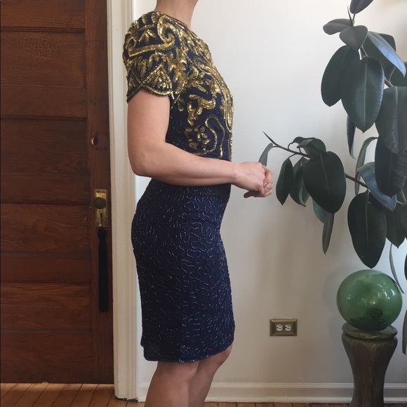 Vintage Sequins cocktail dress - Picture 3 of 7